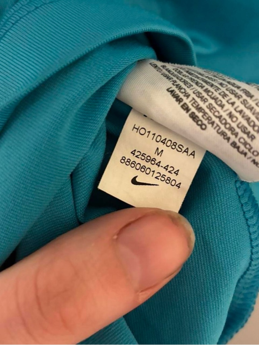 Nike Women’s Teal Athletic Tank with Gray Straps - Picture 5 of 6